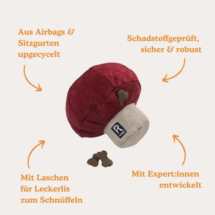 Schnüffelspielzeug Pilz von guteszeug.ch
