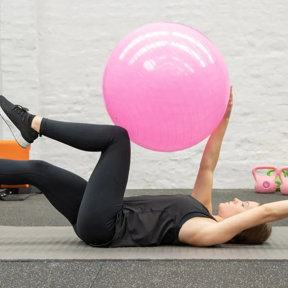 Gymnastikball Mit Luftpumpe Pink von Phoenix Fitness