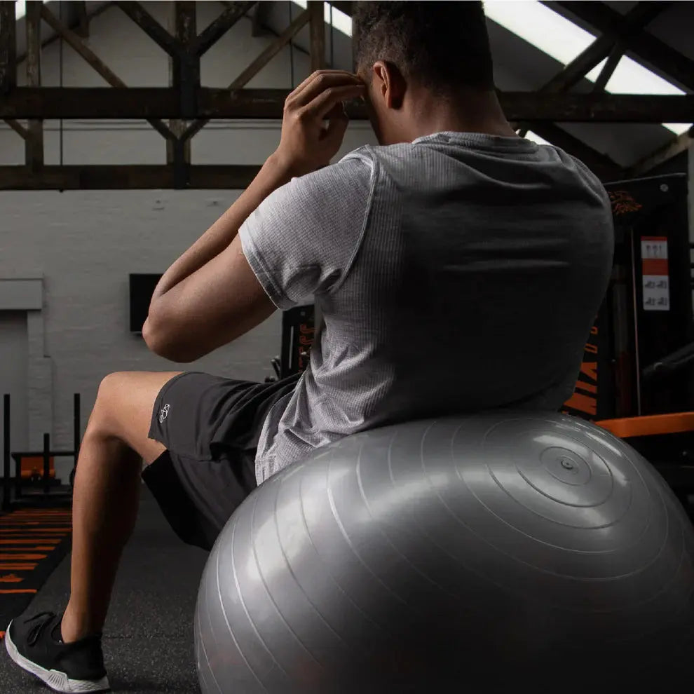 Gymnastikball Mit Luftpumpe Silber von Phoenix Fitness