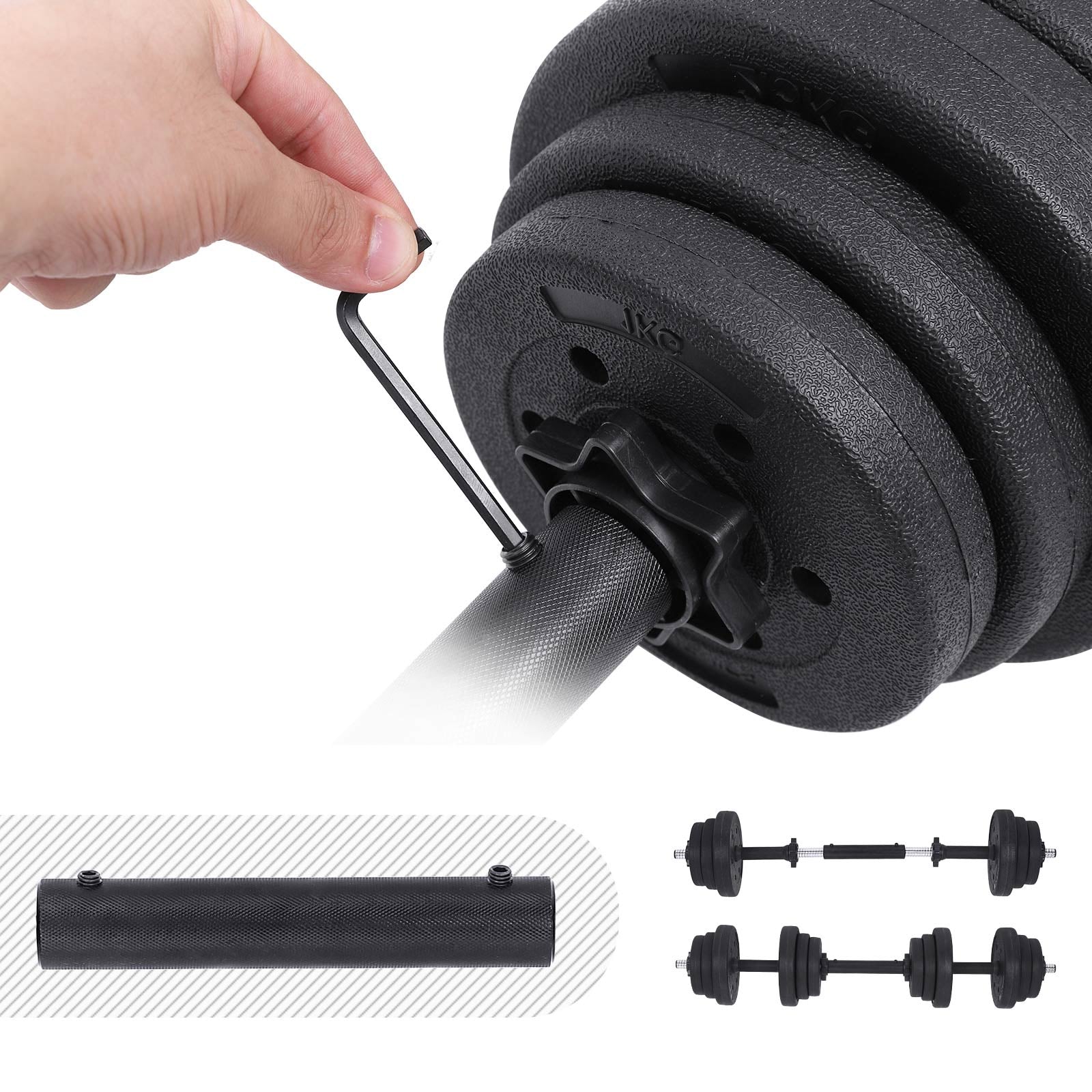 Hantelset aus Gusseisen 2er-Set von Songmics