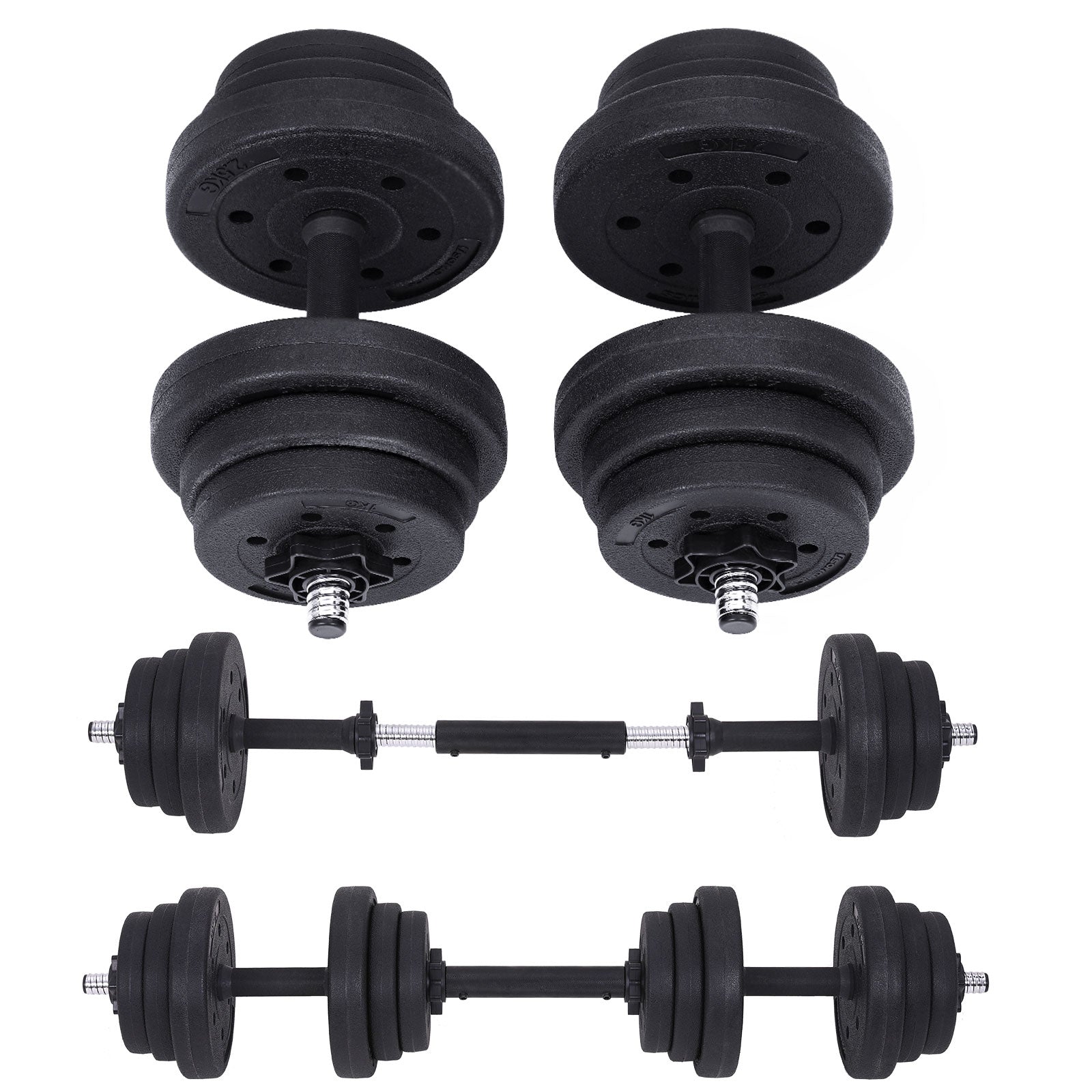Hantelset aus Gusseisen 2er-Set von Songmics