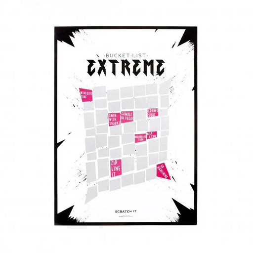 Scratch Poster "Extreme" ToDo Liste zum Freirubbeln von Scratch-It