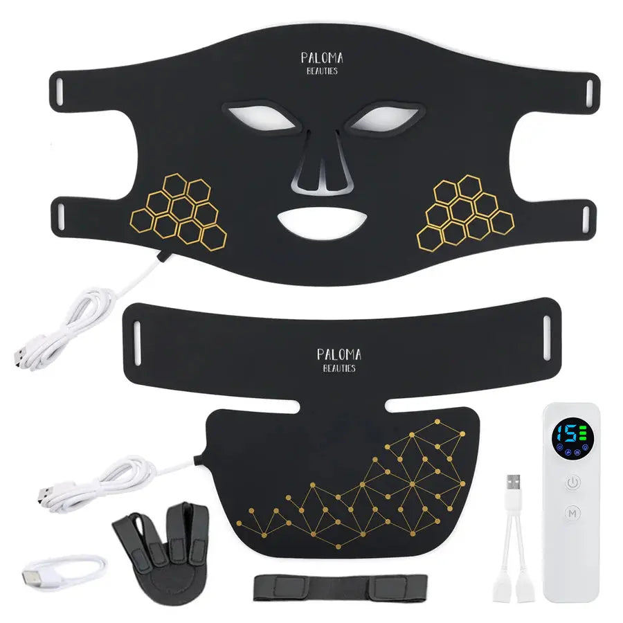 LED Maske für Gesicht und Hals– Lichttherapie von Paloma Beauties