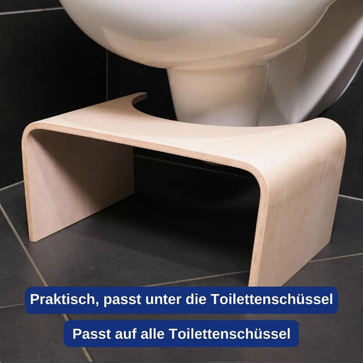 Toilettenhocker Holz Natur von Well Care