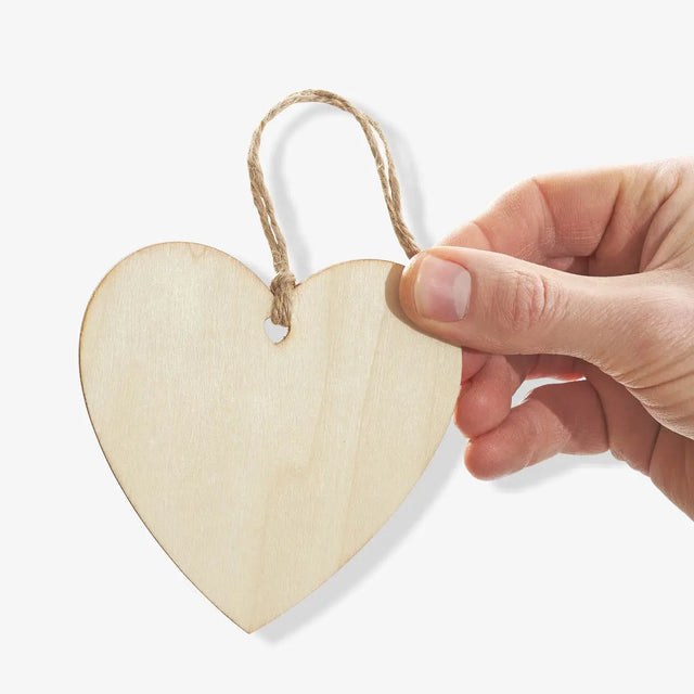 Herz Anhänger aus Holz 50 Stück von Twiddlers