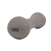 Kurzhantel 1,5 Kilo Mit Neopren-Beschichtung Grau von Phoenix Fitness