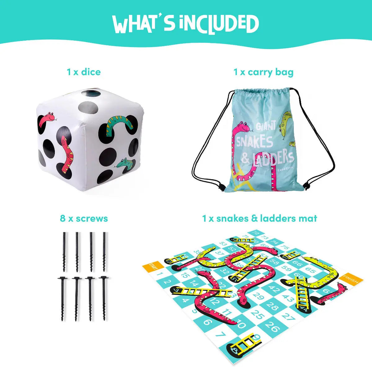 Leiterspiel Giant Snakes and Ladders von Twiddlers