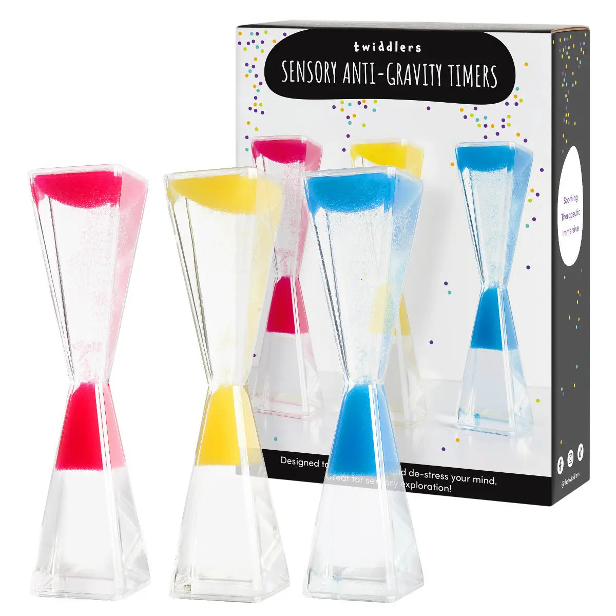 Flüssige Sanduhr Gravity Liquid Motion Timer 3er-Set von Twiddlers