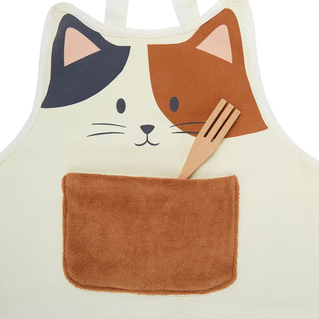 Kinderschürze Katze 50cm Polyester von guteszeug.ch