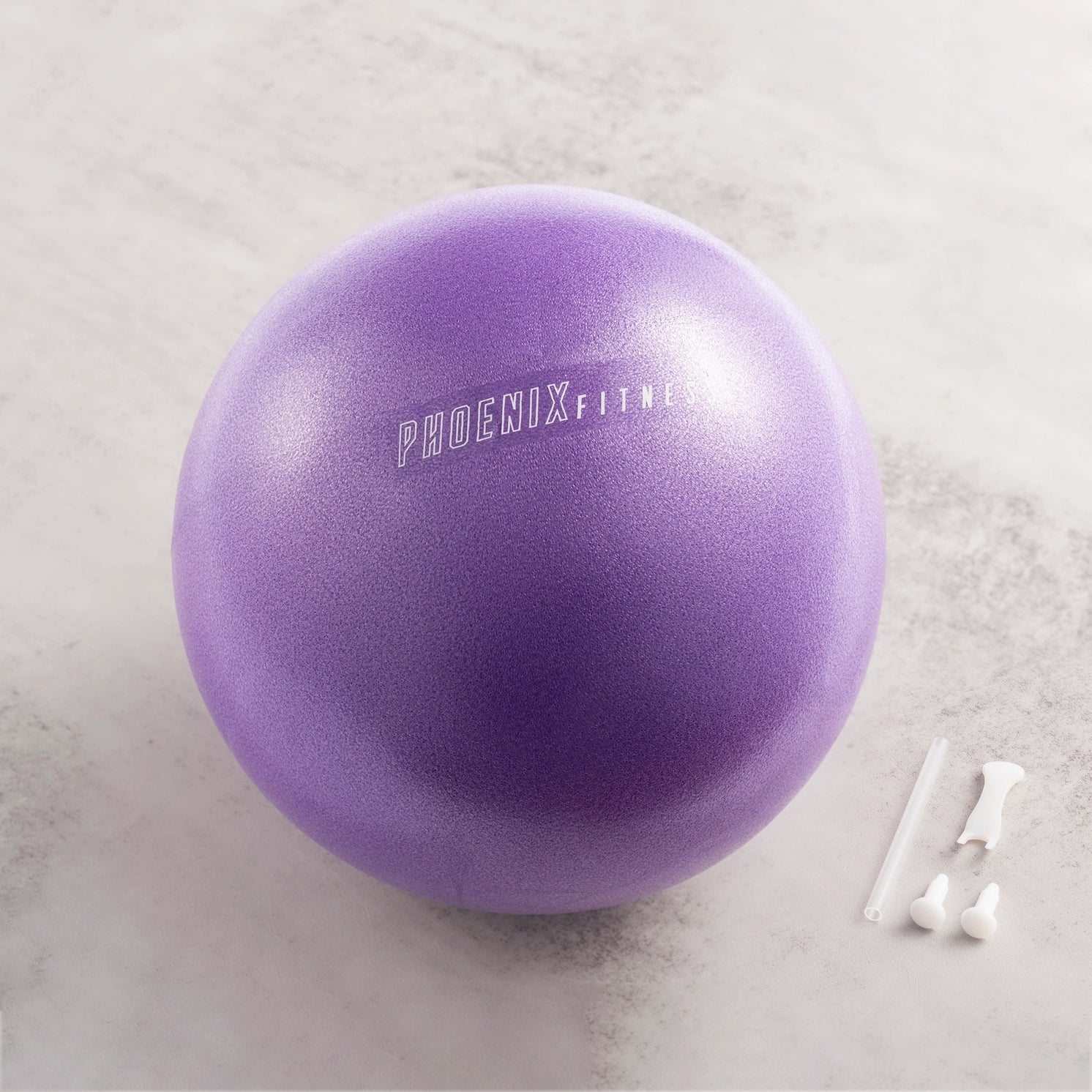 Pilates Übungsball 23cm Aufblasbar Violett von Phoenix Fitness