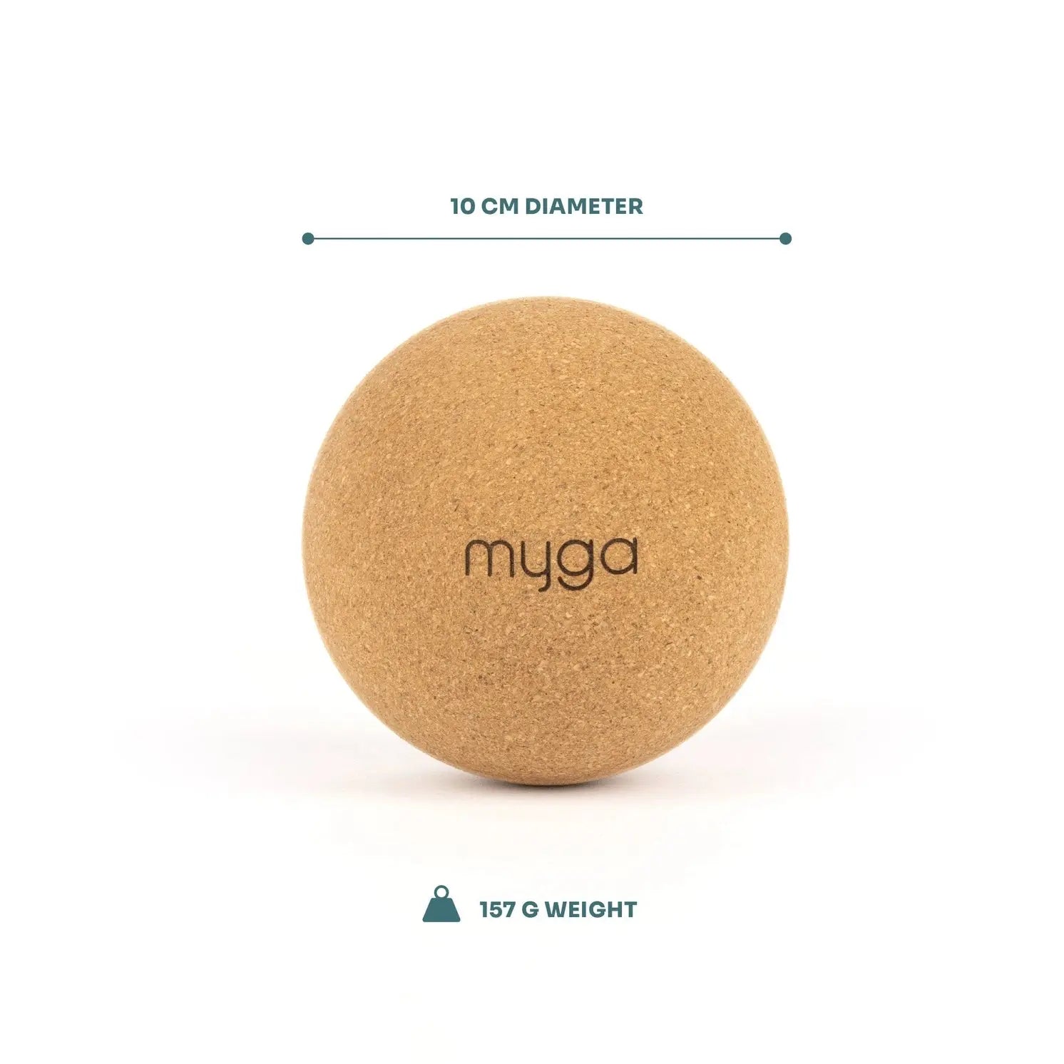 Kork Massageball 10 cm von Myga