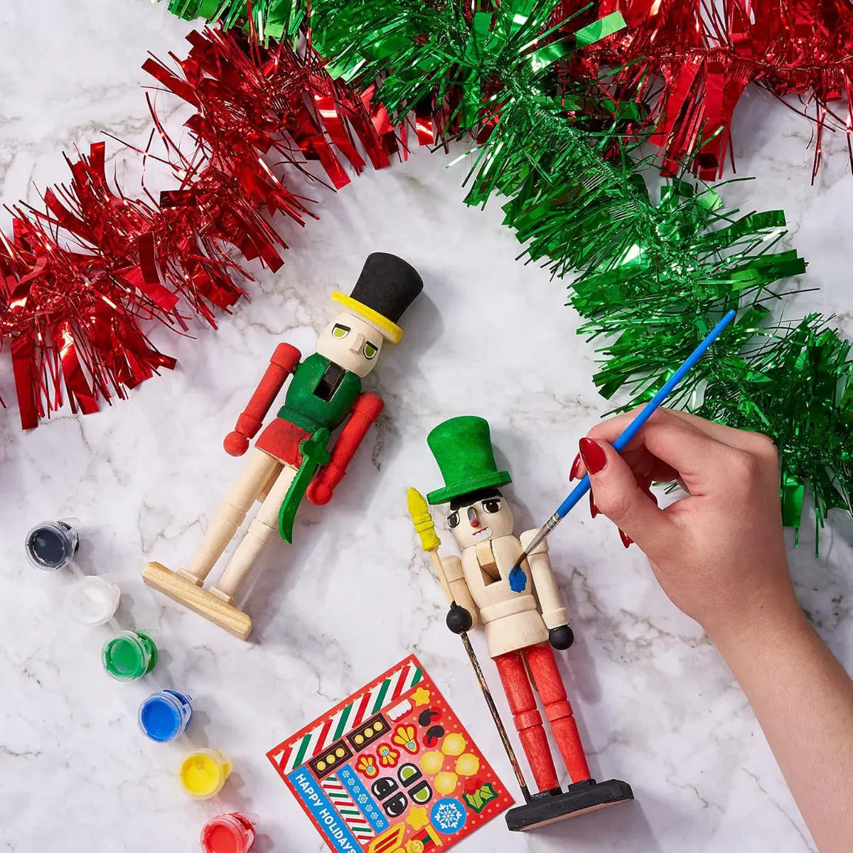 Weihnachts-Nussknacker Painting Set 2 Stück von Twiddlers