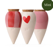 Bewässerungskegel Mini Ollas Rosa Herzen (3er Set) von Pepin