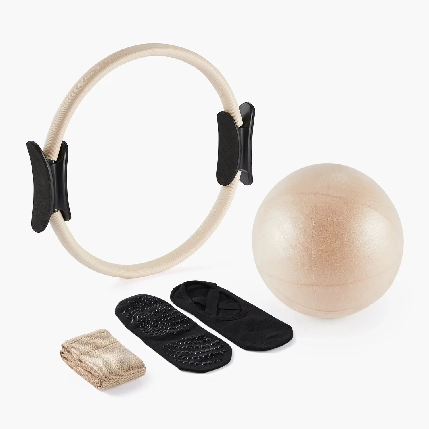 Pilates Starter Set 4-Teilig Sand von Myga