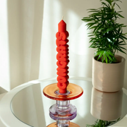 Kerze Taper candle CONGRATS Orange von Taper Candles