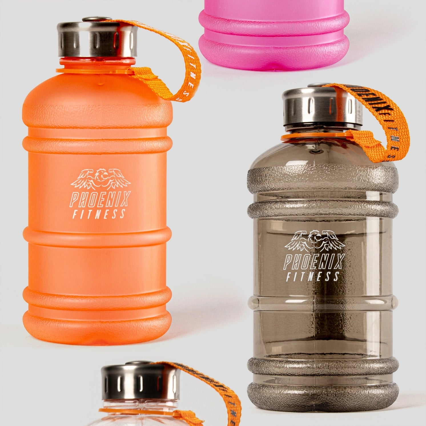 Fitness Trinkflasche 1 Liter Schwarz von Phoenix Fitness