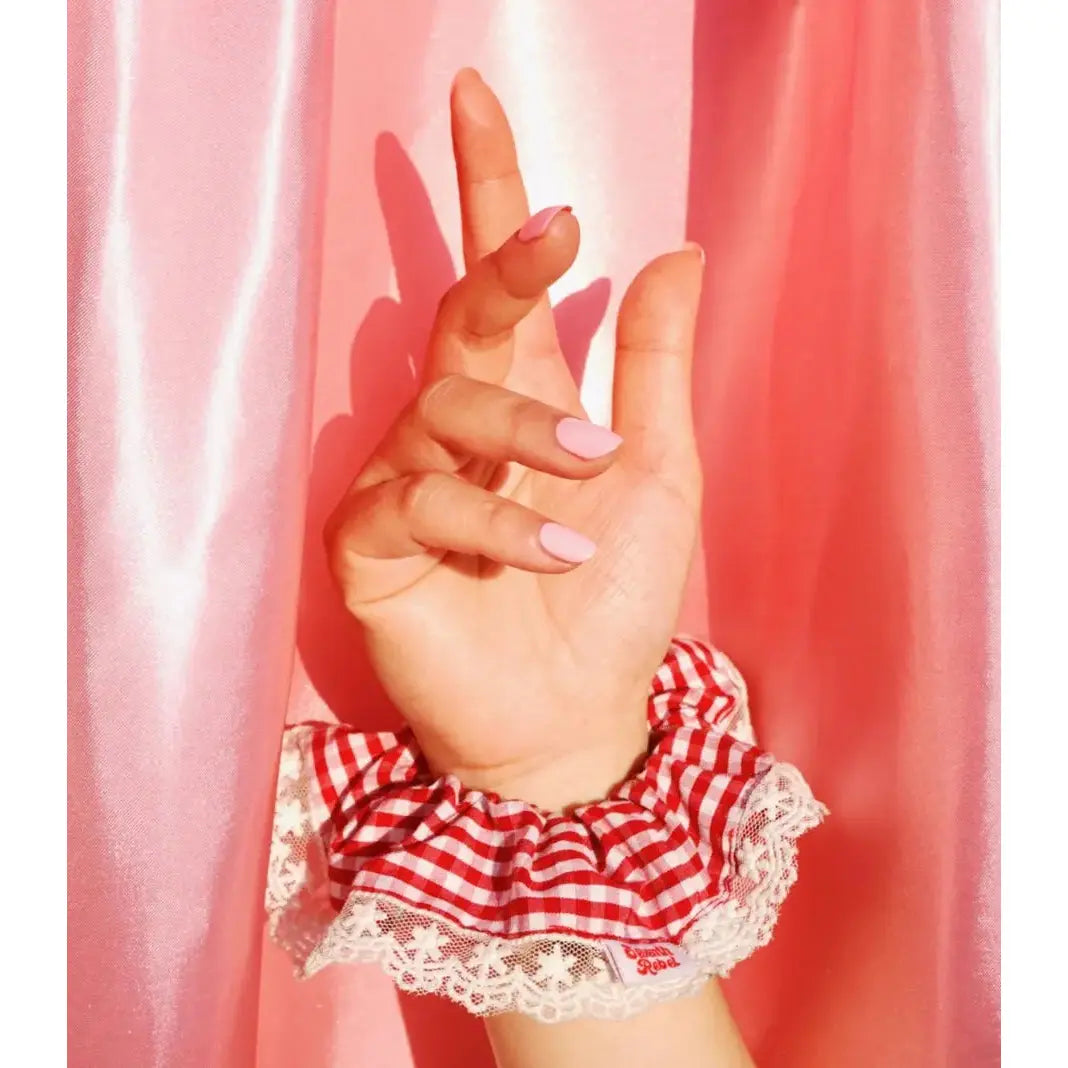Haargummi rot-weiss Gingham von Seventh Rebel