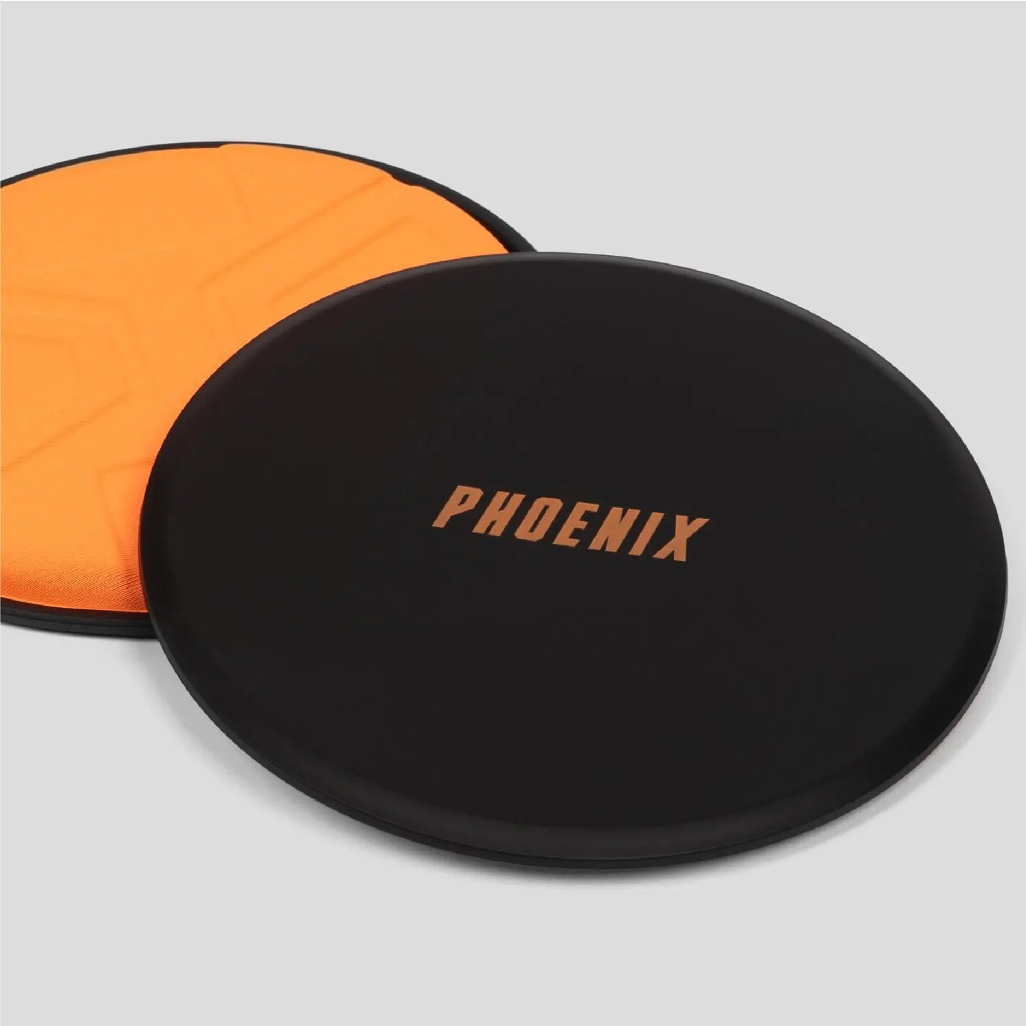Gleit-Discs Doppelseitig 2 Stück Schwarz-Orange von Phoenix Fitness