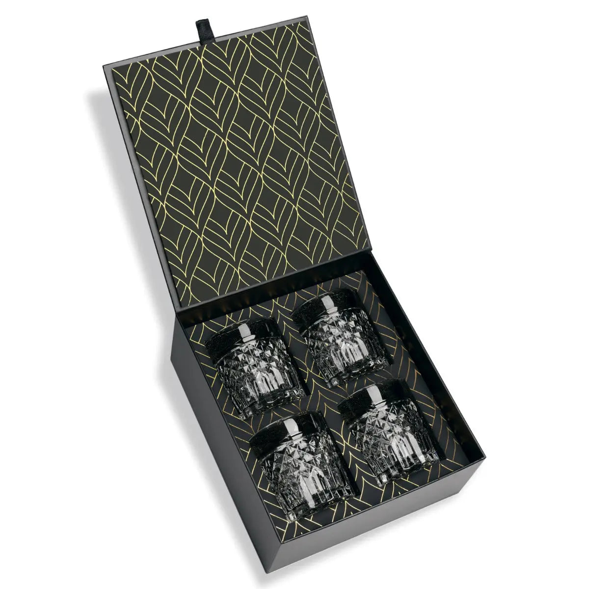 Prestige Whiskeygläser Geschenkset 4er von ROCKS Whiskey Chilling Stones
