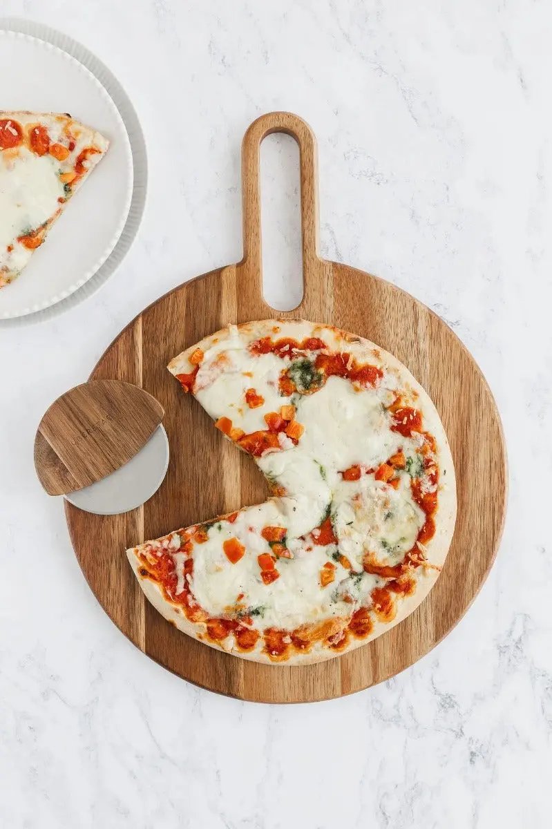 Pizzaschneider Geschenkset natur von Uberstar