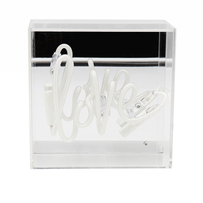 Mini Acryl-Box Neon - Love von Locomocean