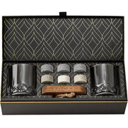 Signature Whiskeygläser mit Kühlsteinen Geschenkset von ROCKS Whiskey Chilling Stones