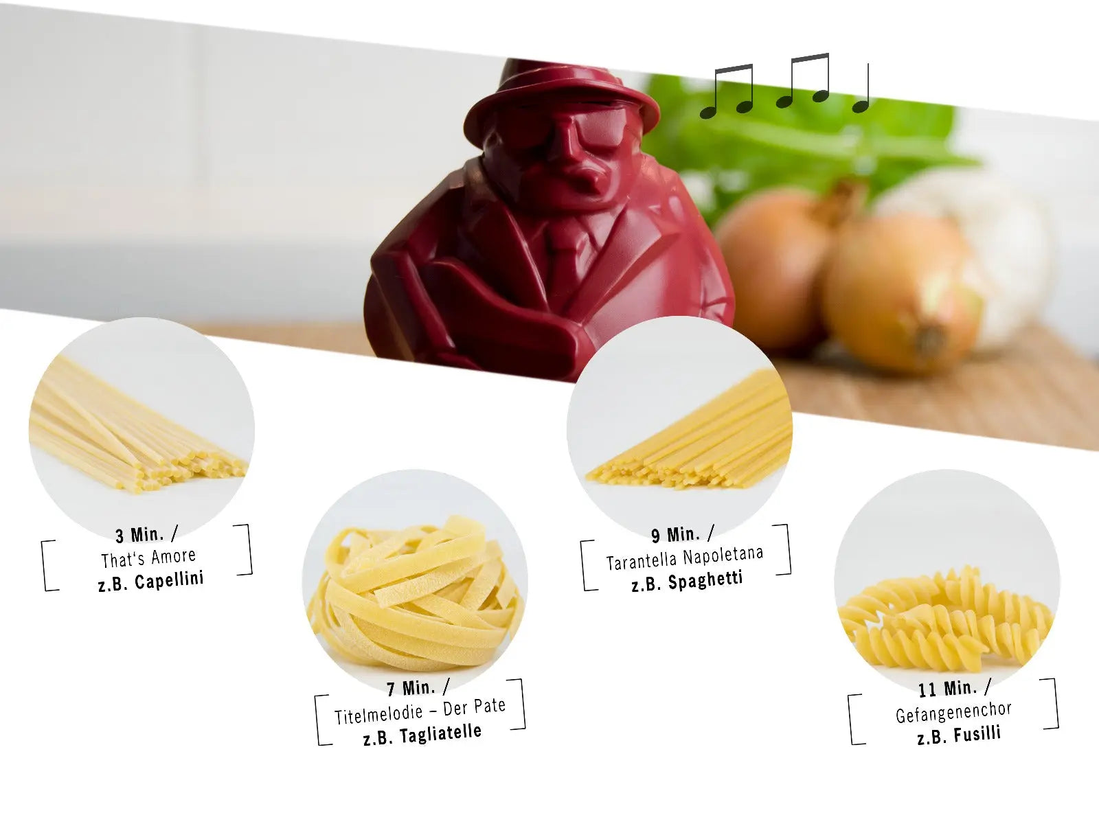 Singender Pastatimer von Al Dente