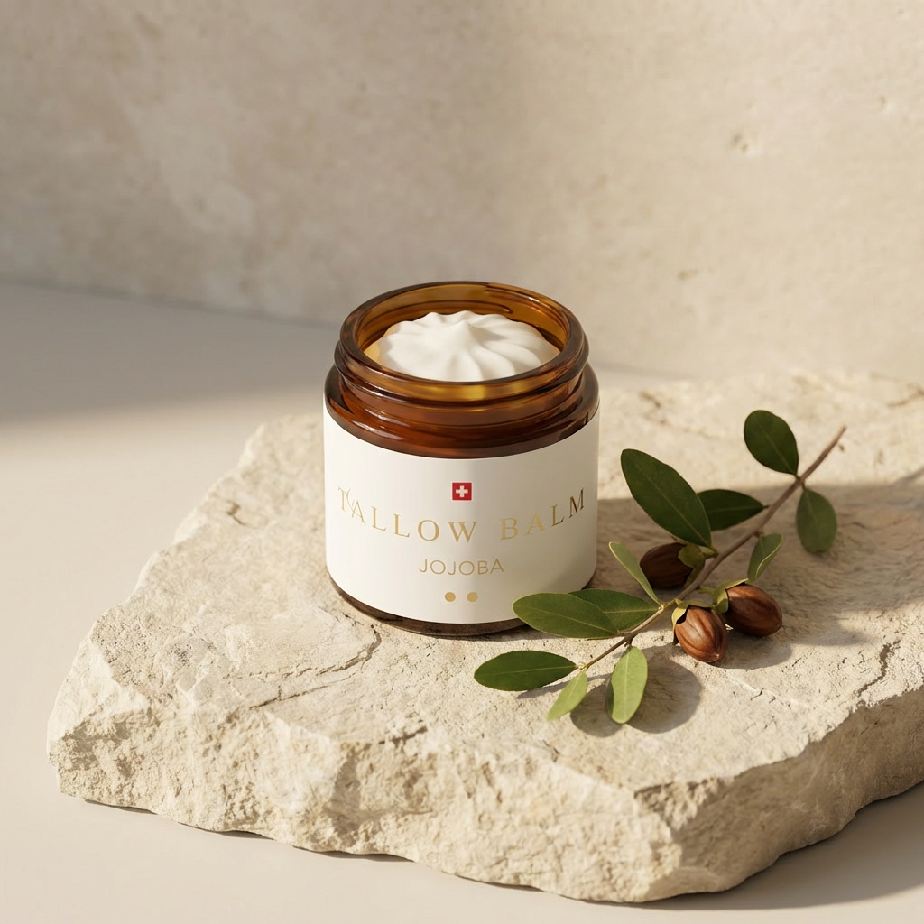Tallow Balm Jojoba - Hautbalsam mit Rindertalg, Jojobaöl & Vitamin E, 60ml von guteszeug.ch