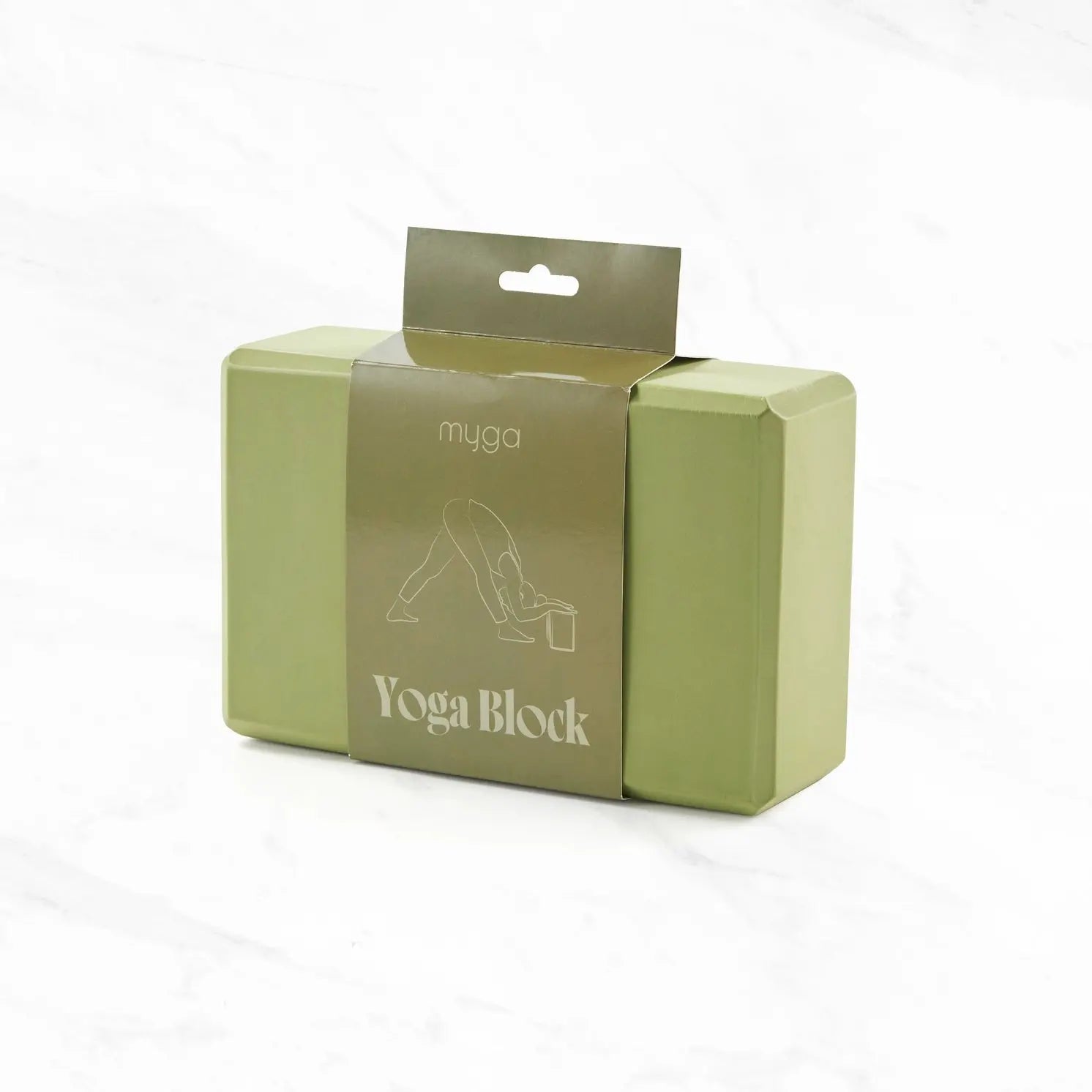Yogablock Schaumstoff Moos von Myga