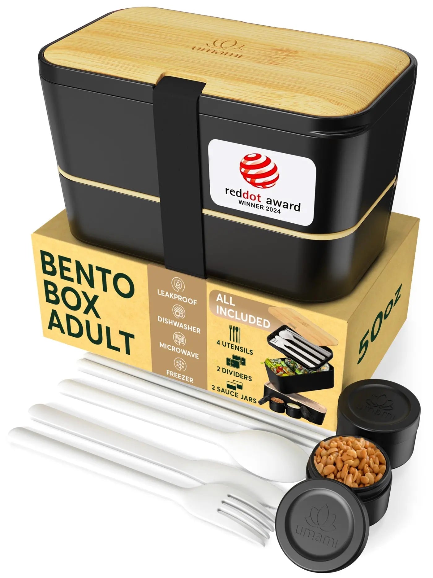 Nestable L Bamboo Black von Umami