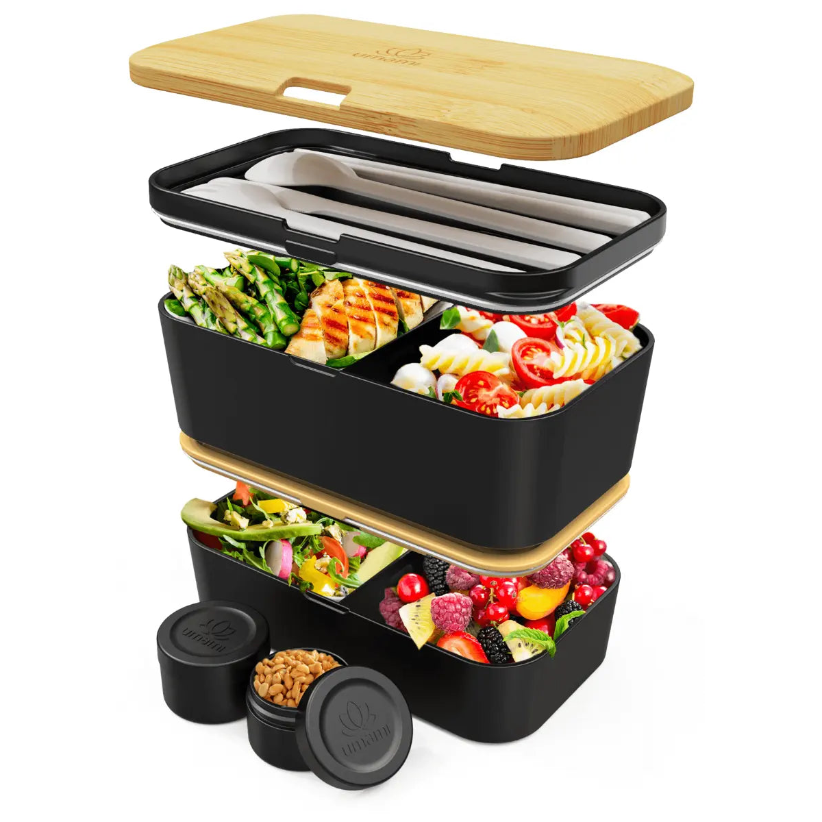 Nestable L Bamboo Black von Umami