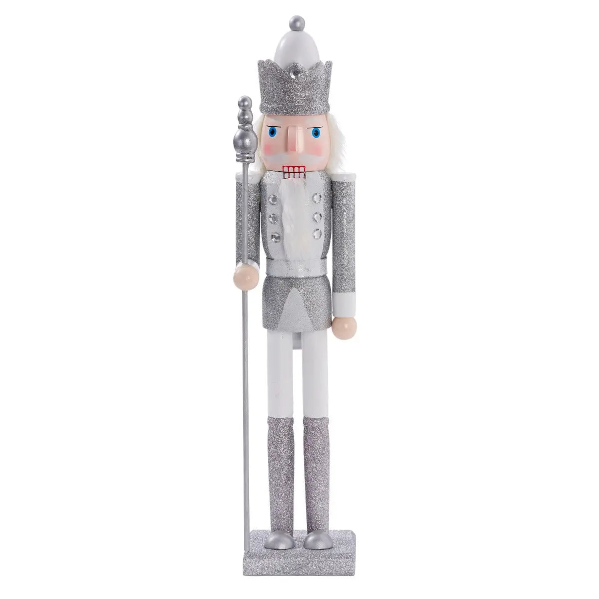 Weihnachts-NussknackerSoldat silber 50cm von Twiddlers