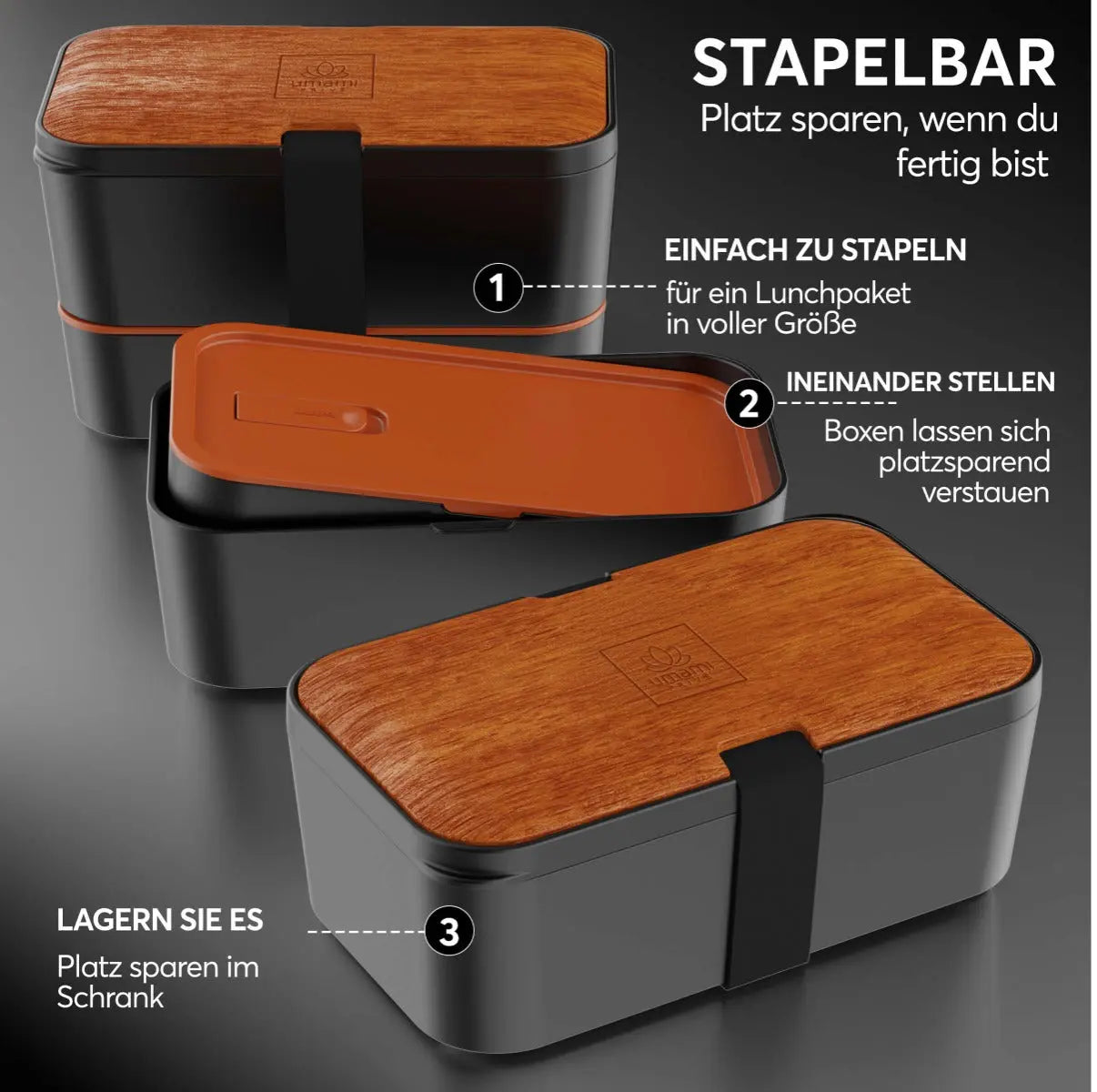 Nestable L Sapele Black Nestable von Umami