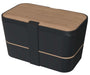 Bento Box Nestable L Walnut Black von Umami