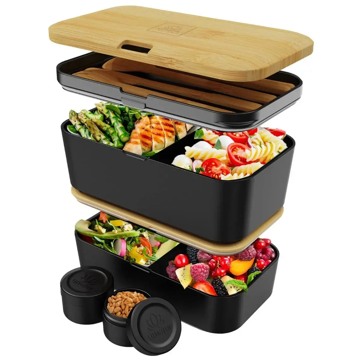 Nestable L Bamboo Black Premium von Umami