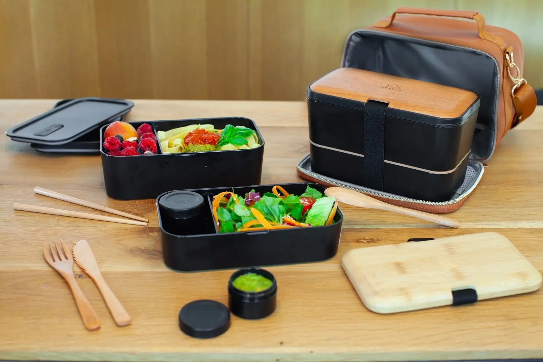 Nestable L Bamboo Black Premium von Umami