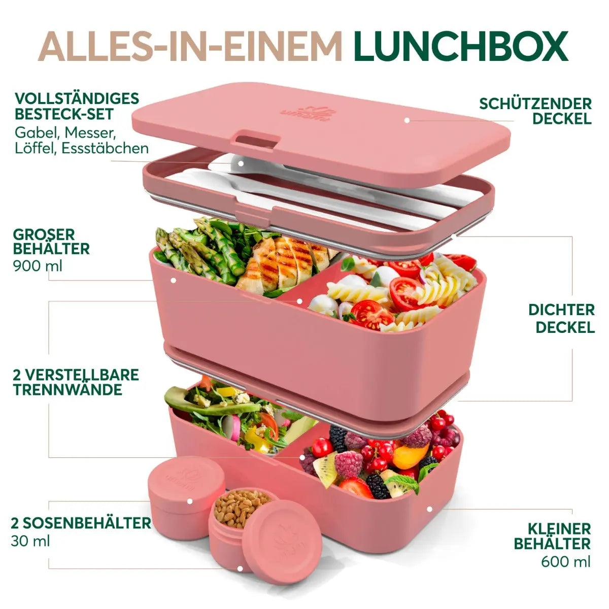 Nestable L Coral Pink Nestable von Umami