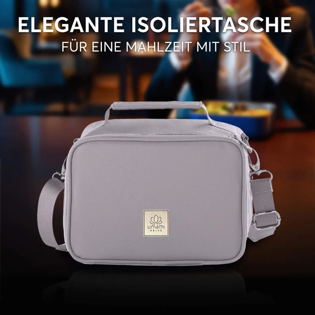 Insulated Lunch Bag Cool Grey Premium von Umami