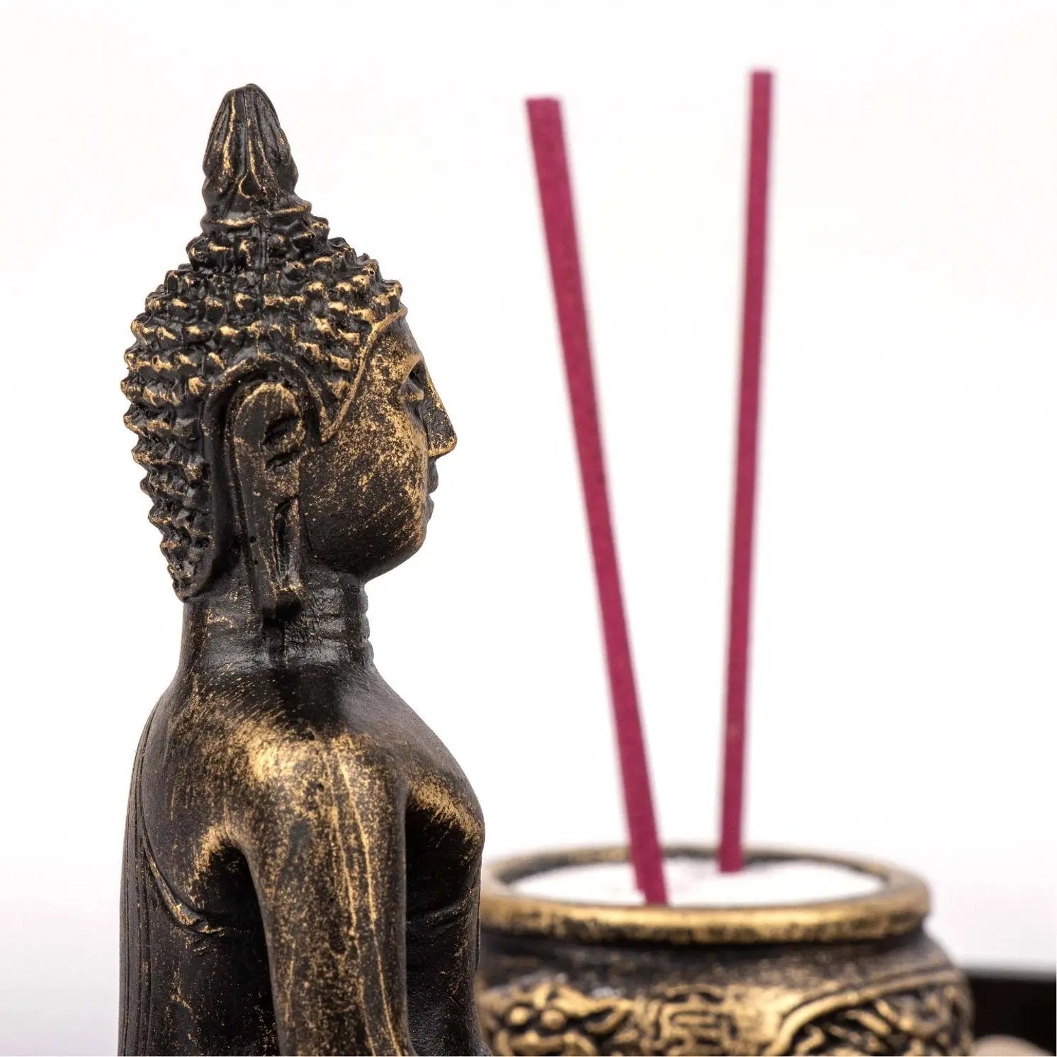 Mini Zen-Garten Buddha Räucherstäbchenhalter von Myga
