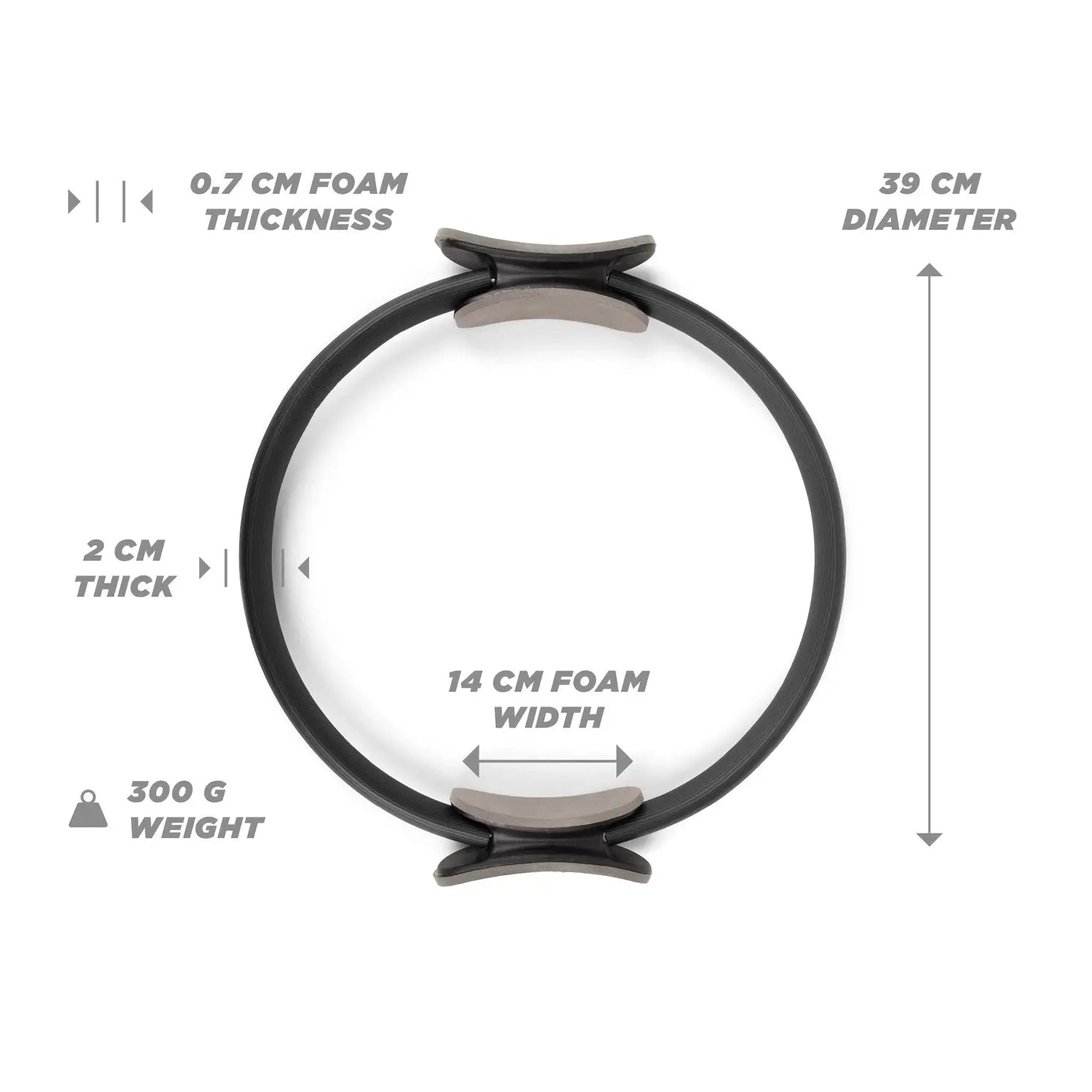Pilates Ring Mit Doppeltem Griff Magic Circle Schwarz von guteszeug.ch