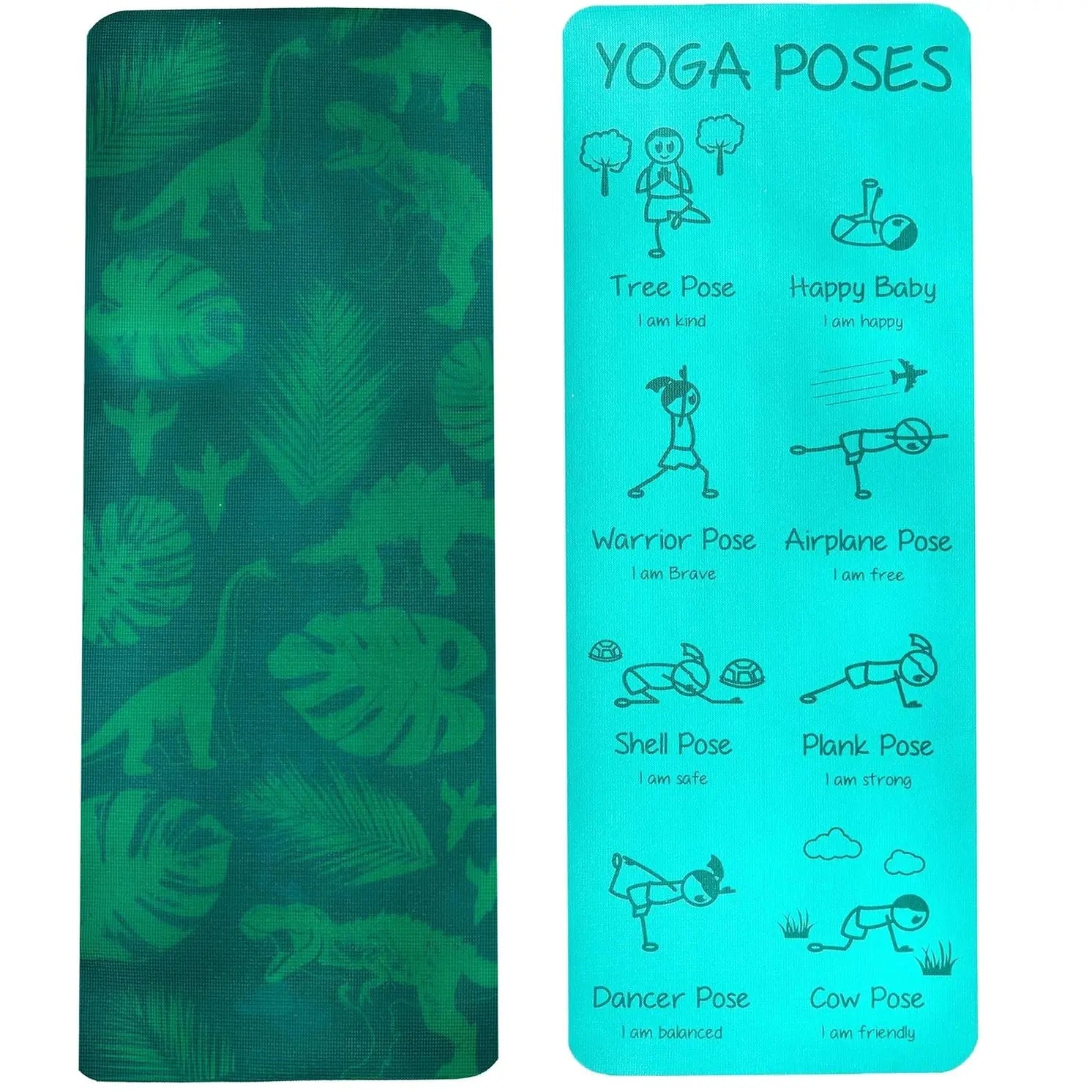 Kinder-Yogamatte Rutschfest Jurassic-Dschungel von Myga