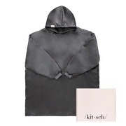 Satinhoodie Glazey Anthrazit von Kitsch