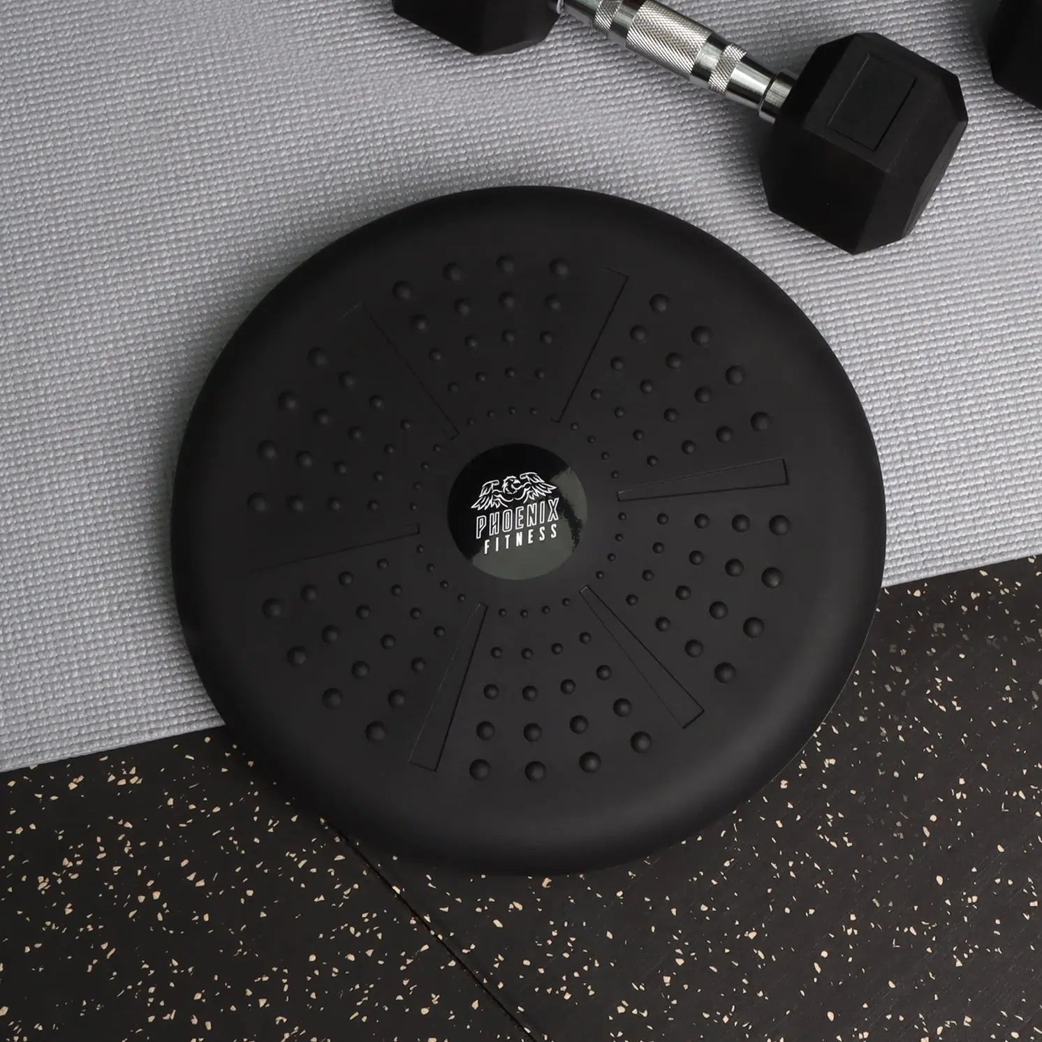 Balancekissen mit Luftpumpe Schwarz von Phoenix Fitness