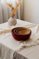 Bowl Bambus L rot von Nuts