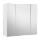 Spiegelschrank Badezimmerschrank mit Türen Weiss von Songmics