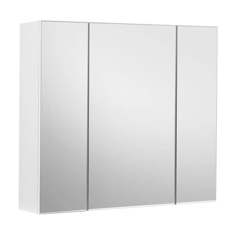 Spiegelschrank Badezimmerschrank mit Türen Weiss von Songmics