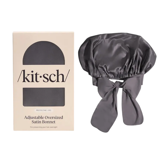 Satin Bonnet XL Anthrazit von Kitsch