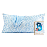 Satin Kissenbezug King Bridgerton Toile de Blue von Kitsch