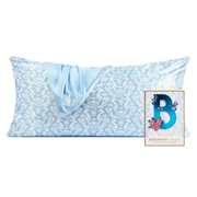 Satin Kissenbezug King Bridgerton Toile de Blue von Kitsch