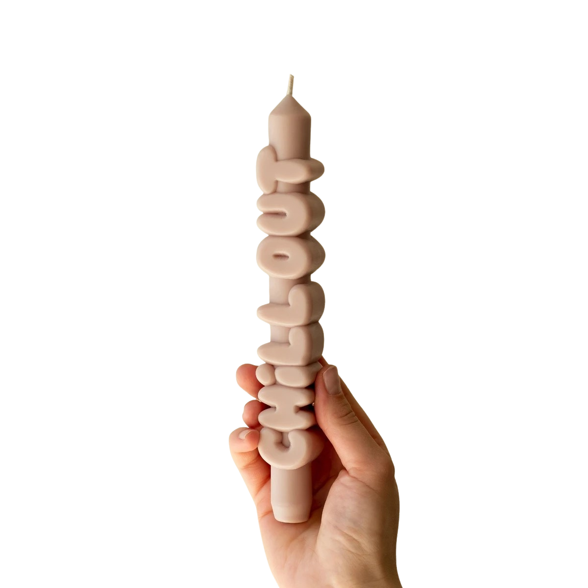 Kerze Taper candle CHILL OUT Cream von Taper Candles